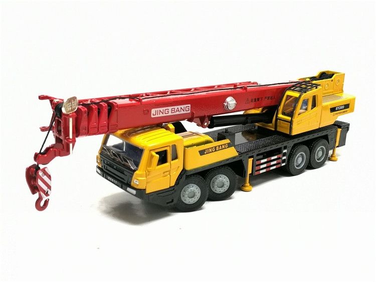 Mô hình xe cần cẩu 4 tầng 16 bánh đánh lái được tỉ lệ 1:50 JingBang