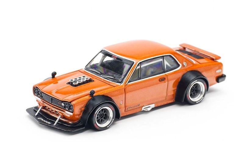 Mô hình xe Nissan Skyline GT-R V8 drift HAKOSUKA tỉ lệ 1:64 Poprace PR640032