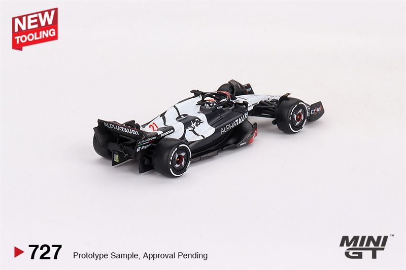 Mô hình xe AlphaTauri AT04 #21 Nyck de Vries 2023 F1 2023 Australian GP tỉ lệ 1:64 Mini GT bản box MGT00727