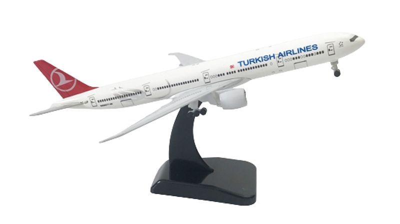  Mô hình máy bay Thổ Nhĩ Kì Turkish Airlines Boeing B777 có bánh xe 20cm MB20047 