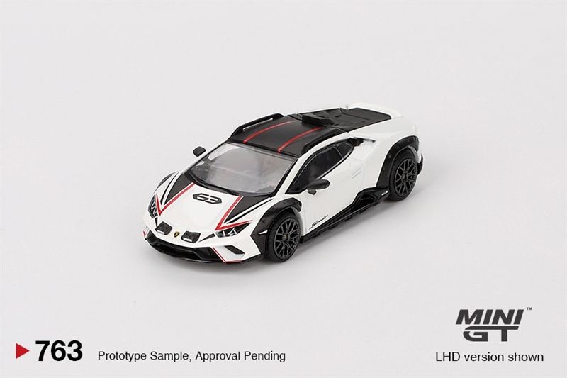 Mô hình xe Lamborghini Huracán Sterrato Bianco Asopo tỉ lệ 1:64 MiniGT x Mijio MGT00763-CH