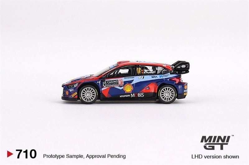 Mô hình xe Huyndai i20 N rally1 2023 tỉ lệ 1:64 MiniGT MGT00710-CH
