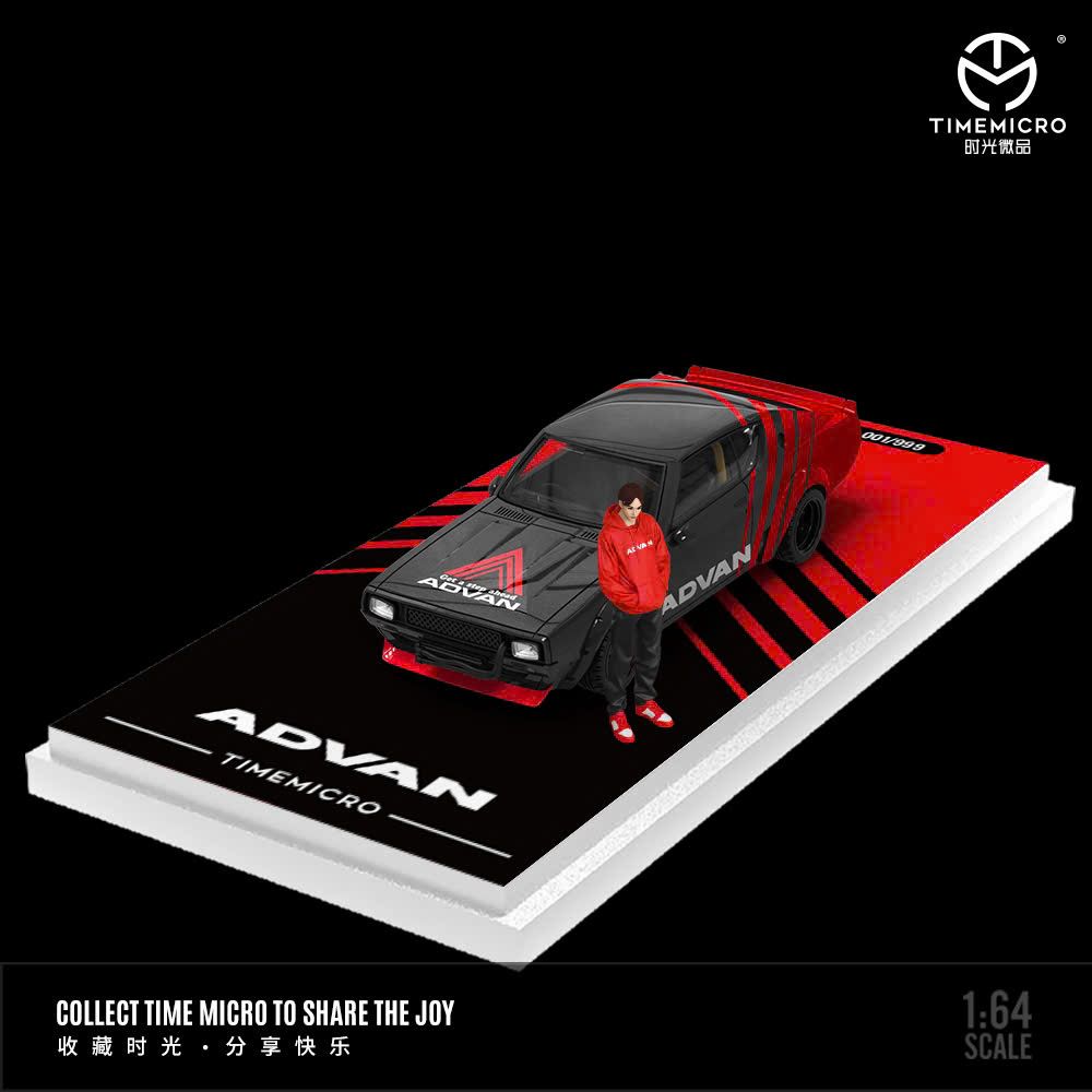 Mô hình xe Nissan skyline Kenmeri Liberty Walk LBWK Advan racing tỉ lệ 1:64 Time micro TM645612