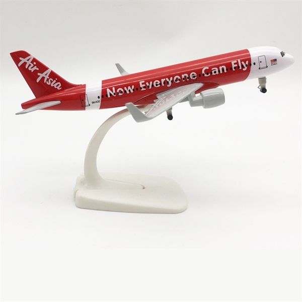 Mô hình máy bay Air Asia Now Everyone Can Fly Airbus A320-200 có bánh xe 20cm MB20107
