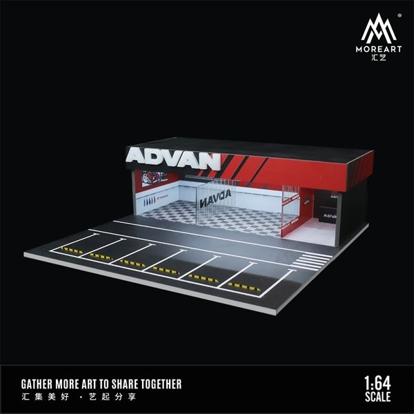 Hộp trưng bày mica mô phỏng Workshop Advan kích thước 30x30x10cm tỉ lệ 1:64 MoreArt MO936105