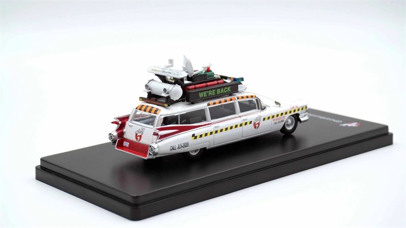 Mô hình xe Cadillac Miller Ecto-1 Suicide Squad Ghost Car tỉ lệ 1:64 YS Yongsheng model OT64253