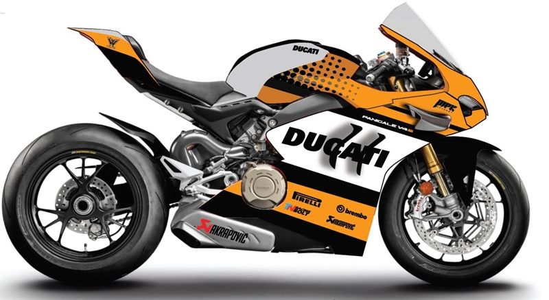  Decal nước độ Ducati Panigale V4S Mpr Concept tỉ lệ 1:12 Autono1 DC603g 