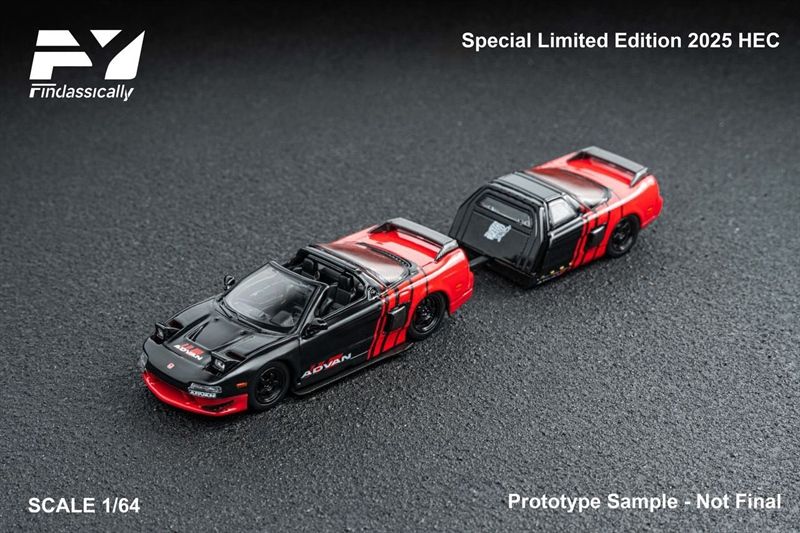 Mô hình xe Honda NSX TRA by Chris Cut Advan bản sự kiện HEC2025 tỉ lệ 1:64 Findclassically OT64306