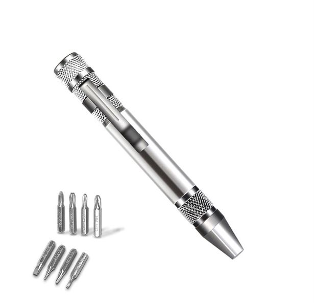 Dụng cụ tua vít nam châm tháo linh kiện, phụ kiện hợp kim nhôm đa năng 8 trong 1 PK354