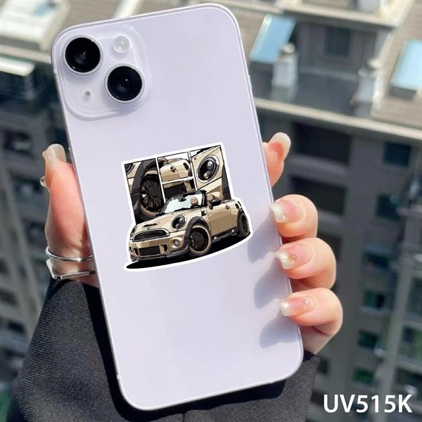 Decal UV Ferrari trang trí mô hình - điện thoại - laptop - máy tính - nón - ly - chống uv kích thước 5 x 5cm Autono1 UV515