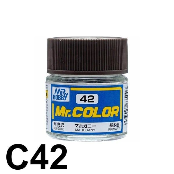 Lacquer C42 Mahogany sơn mô hình màu gỗ Mahogany mờ 10ml Mr.Hobby C42