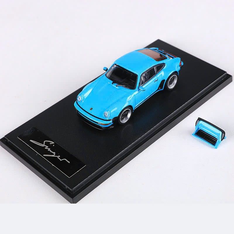 Mô hình xe Porsche 930 Singer Turbo modified version có hộp mica tỉ lệ 1:64 Rhino Model RM64-XH930-4