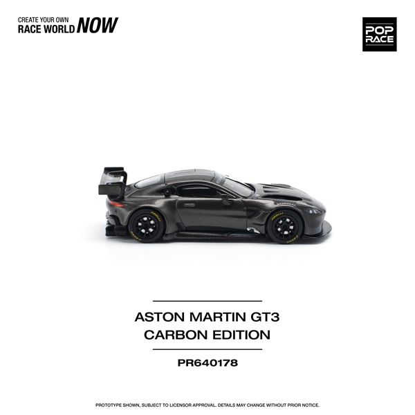 Mô hình xe ASTON MARTIN VANTAGE GT3 - CARBON EDITION tỉ lệ 1:64 Poprace PR640178