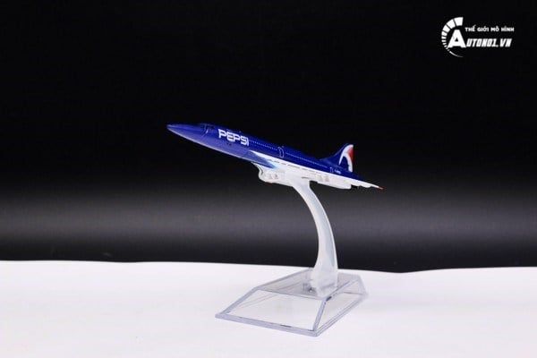 Mô hình máy bay phản lực Concorde Pepsi France – British airway 16cm MB16163