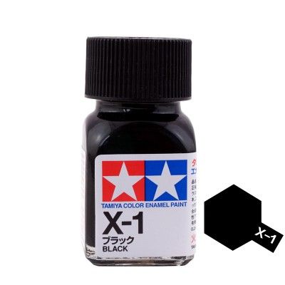  Enamel x1 black sơn mô hình màu đen 10ml Tamiya 80001 