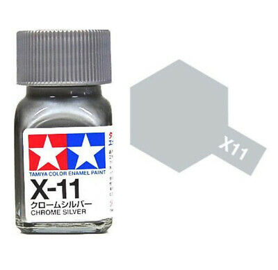  Enamel x11 chrome silver sơn mô hình màu bạc 10ml Tamiya 80011 