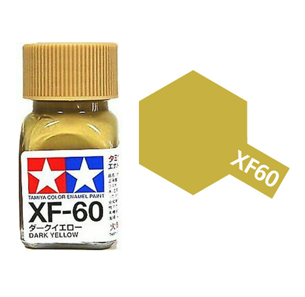  Enamel xf60 dark yellow sơn mô hình màu vàng tối 10ml Tamiya 80360 