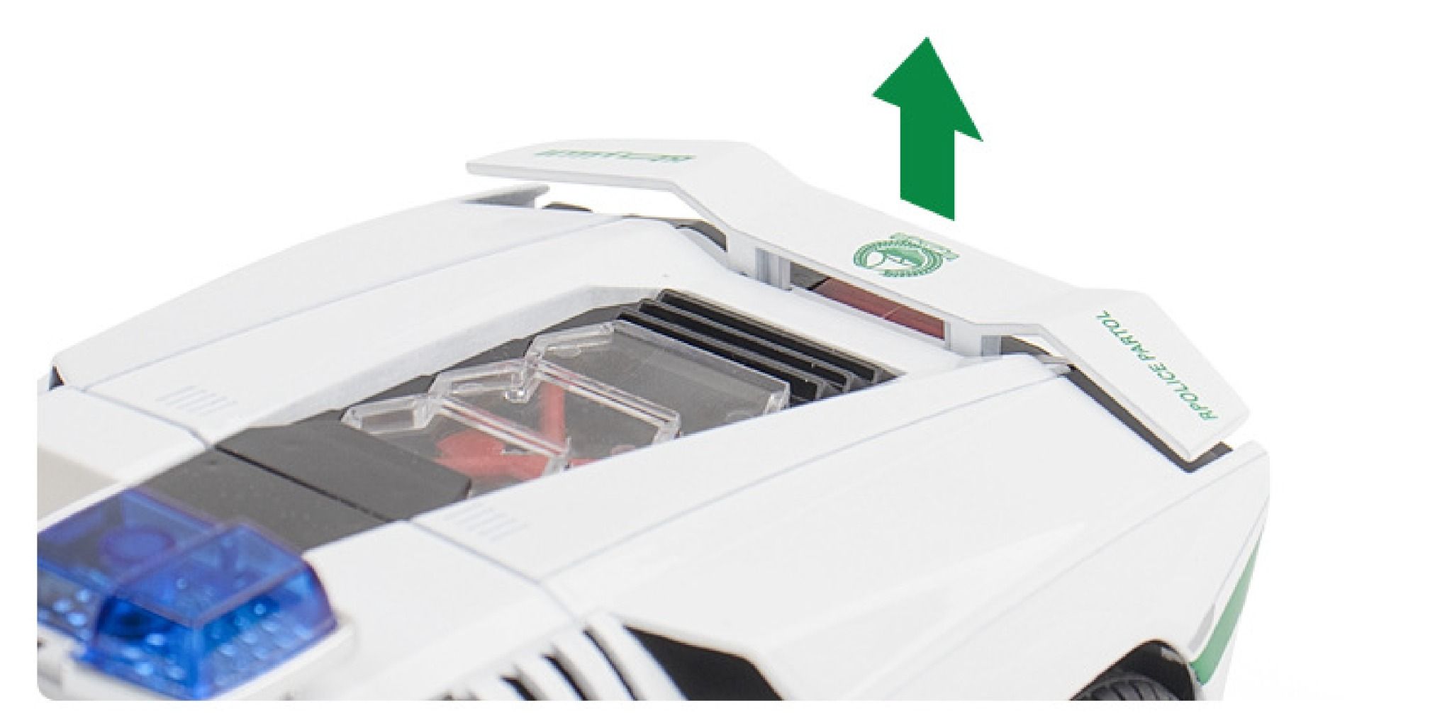 Mô hình xe Lamborghini Countach LPI800-4 police Dubai đánh lái được tỉ lệ 1:24 Jinlifang OT480