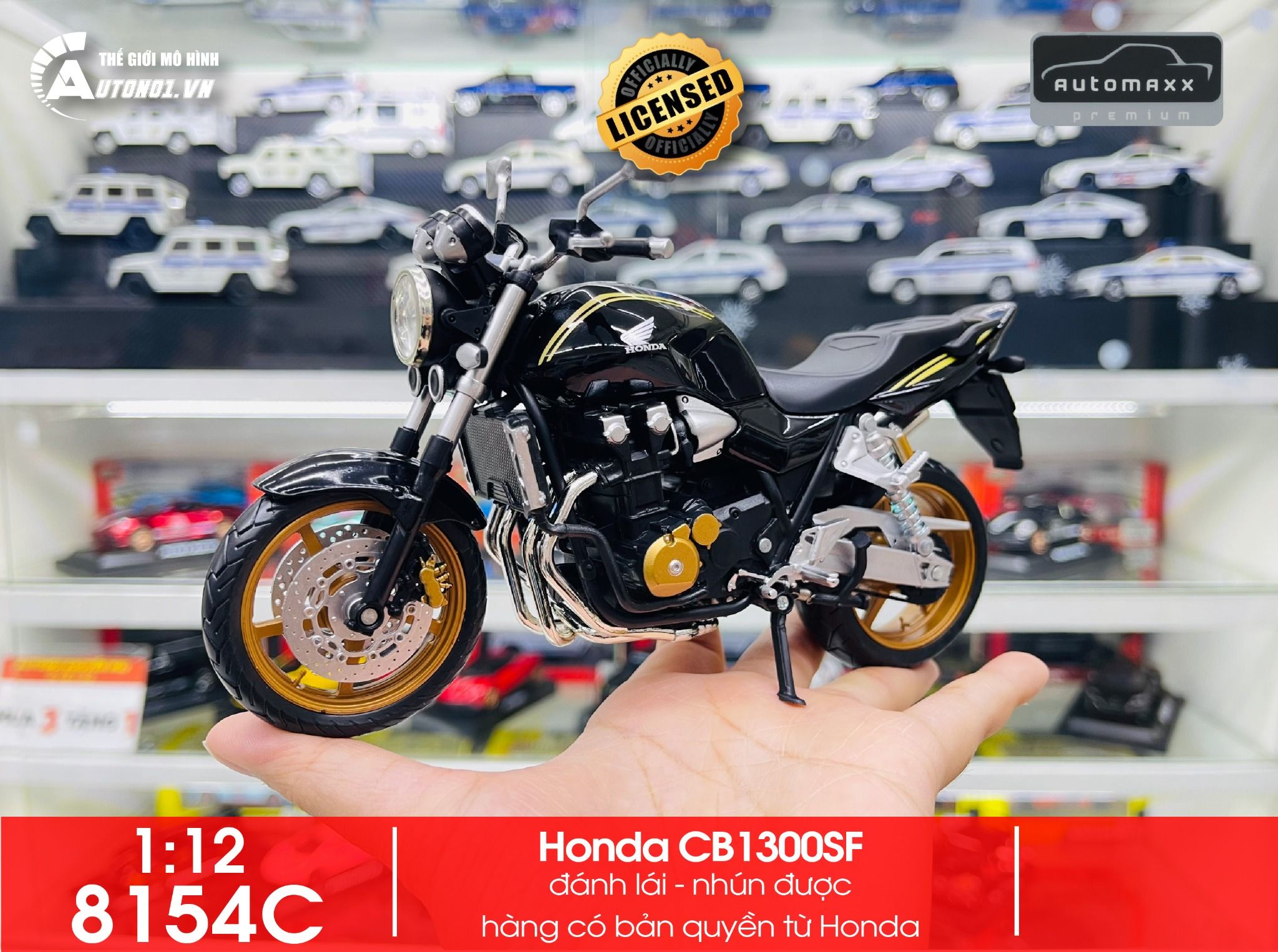 Mô hình xe Honda CB1300SF 1:12 Joycity/Automaxx 8154