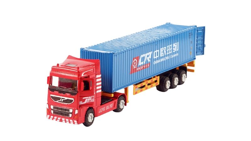  Xe mô hình container chở hàng 1:50 jingbang 7877 