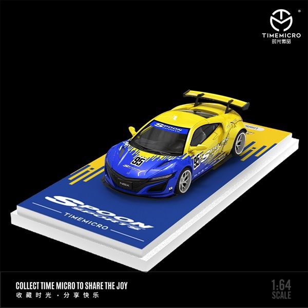 Mô hình xe Honda NSX custom Spoon racing tỉ lệ 1:64 Time micro TM641620