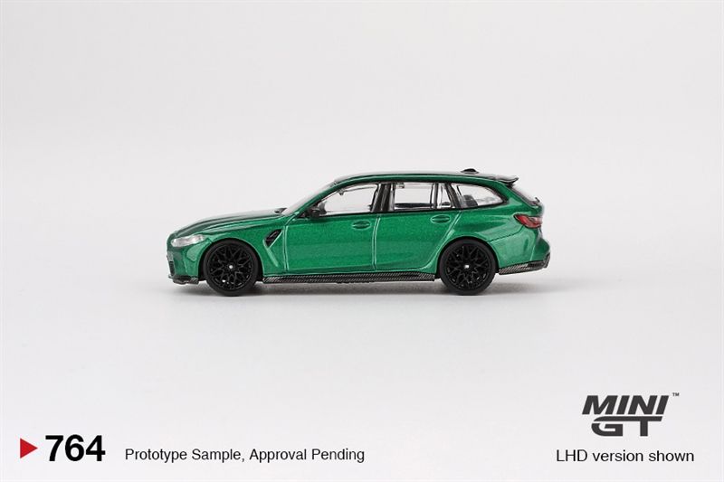Mô hình xe BMW M3 Competition Touring Isle of Man Green Metallic tỉ lệ 1:64 MiniGT MGT00764
