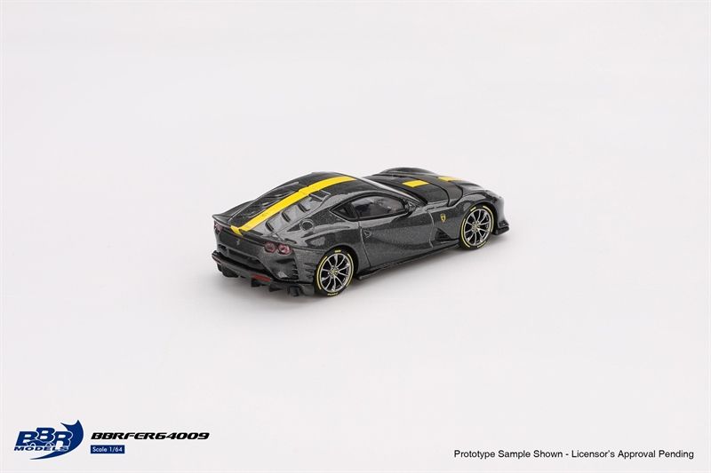Mô hình xe Ferrari 812 Competizione Grigio Competizione tỉ lệ 1:64 BBR model BBRFER64009