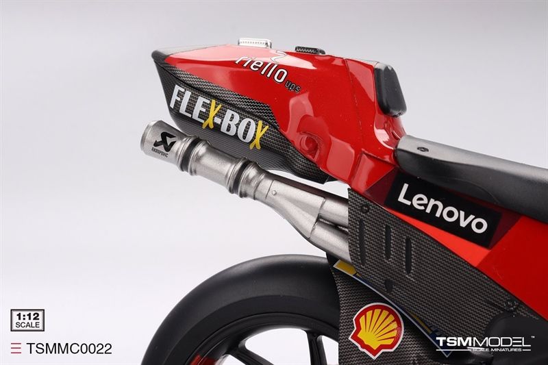 Mô hình xe mô tô cao cấp Ducati Desmosedici GP22 #43 Ducati Lenovo Team Moto GP 2022 GRAN PREMIO D'ITALIA tỉ lệ 1:12 TSM TSMMC0022