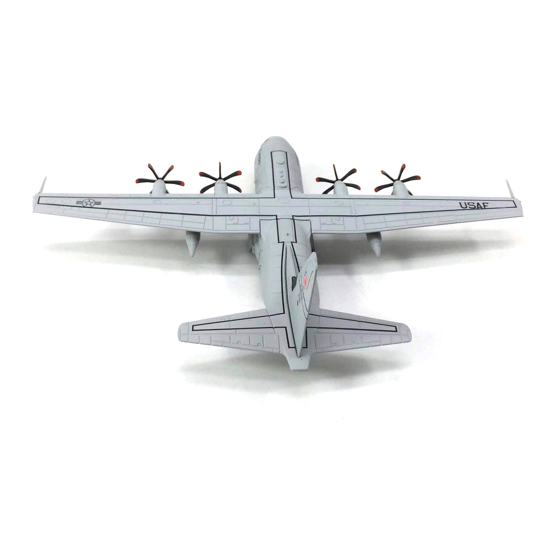 Mô hình máy bay vận tải quân sự C-130 U.S.AIR FORCE USAF AMERICA USA tỉ lệ 1:200 Ns models MBQS022