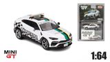  Mô hình xe Lamborghini Urus 2022 Macau GP Official Safety Car bản card tỉ lệ 1:64 MiniGT x Mijio MGT00591-MJ 