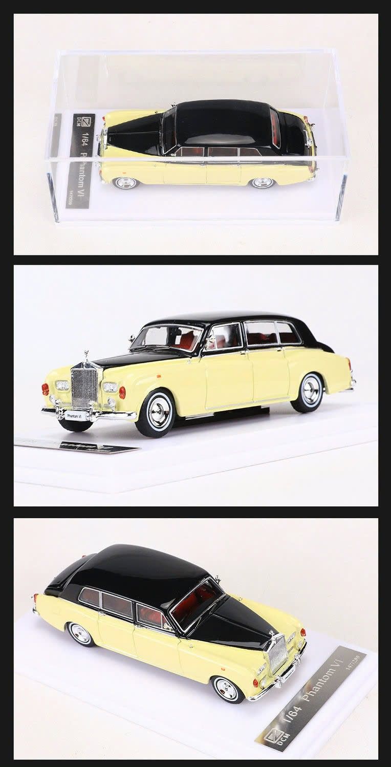 Mô hình xe Rolls Royce Phantom VI 6th Generation có hộp mica tỉ lệ 1:64 OT64014 DCM Model