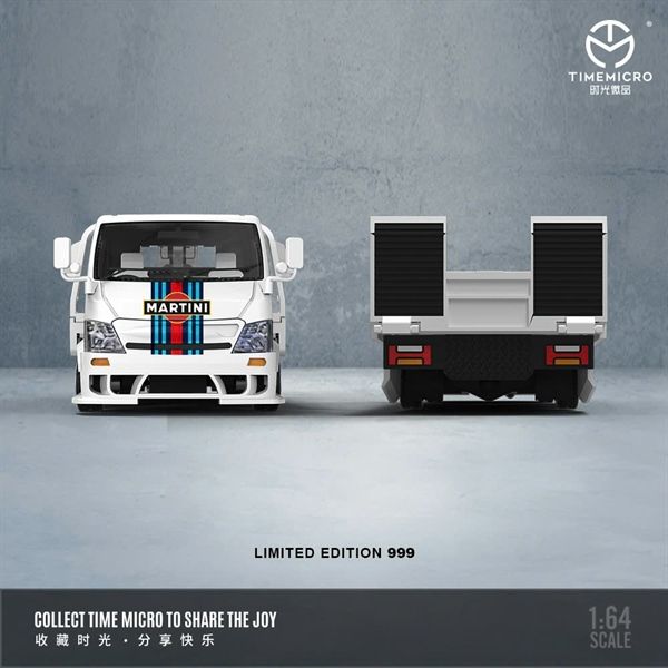 Mô hình xe móoc vận chuyển sàn phẳng H300 Flatbed Transport Trailer MARTINI tỉ lệ 1:64 Time Micro TM647204