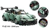  Mô hình xe ô tô lắp ghép Porsche 911 RWB JDM body kit 2435 pcs tỉ lệ 1:10 LG023 