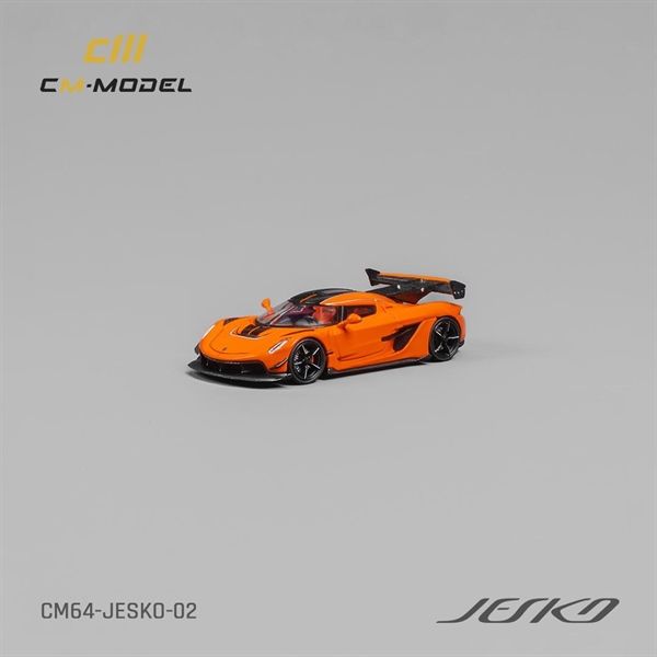 Mô hình xe Koenigsegg Jesko Organe có bánh thay thế - hộp mica tỉ lệ 1:64 CM model CM64-JESKO-02