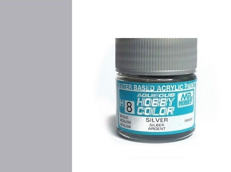 Acrylic H8 silver sơn mô hình màu bạc 10ml Mr.Hobby H8
