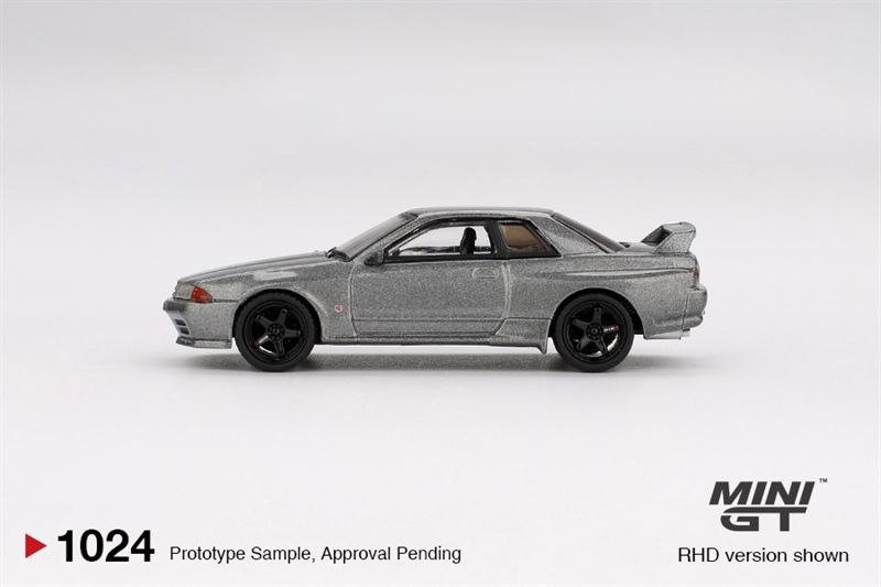 Mô hình xe Nissan Skyline GT-R (NISMO BNR32 CRS Version) Dark Metal Gray tỉ lệ 1:64 MiniGT MGT001024