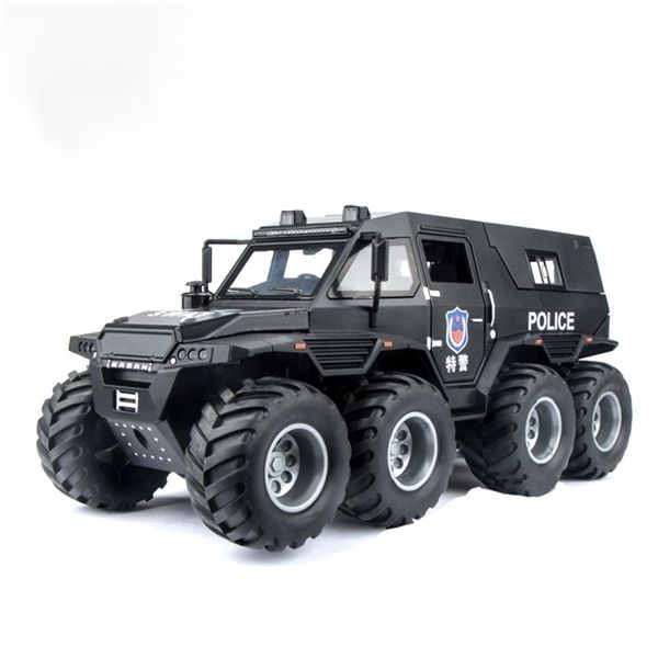 Mô hình xe cảnh sát địa hình lội nước Shaman 8x8 Police 1:24 Miniauto OT135
