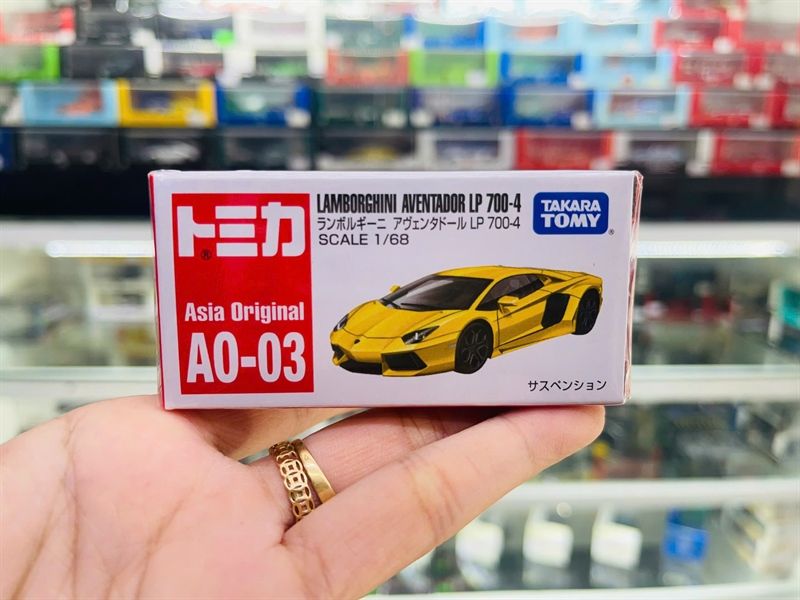 Mô hình xe Asia Original Lamborghini Aventador LP 700-4 AO-03 tỉ lệ 1:67 Tomica 903970