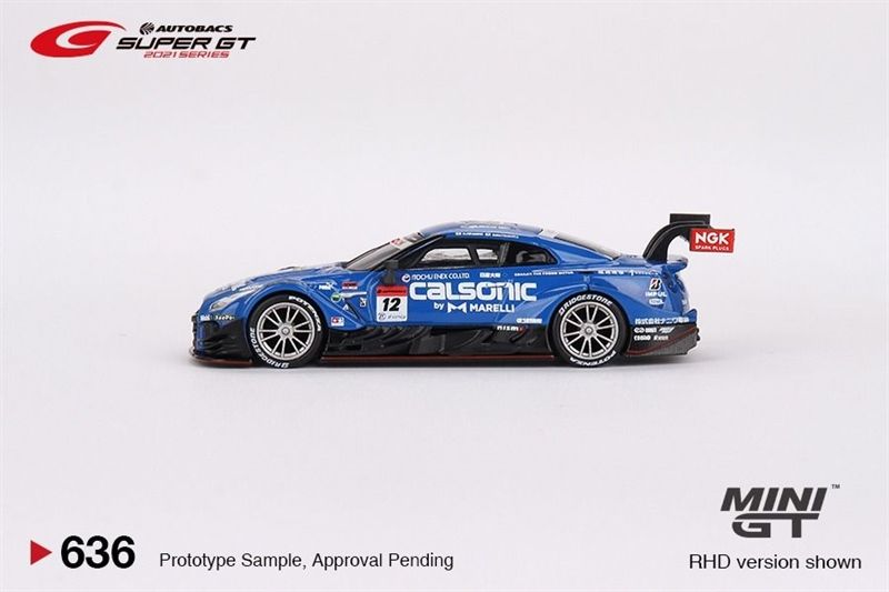  Mô hình xe Nissan GT-R Nismo GT500 #12 Calsonic Team Impul 2021 tỉ lệ 1:64 MiniGT MGT00636-L 