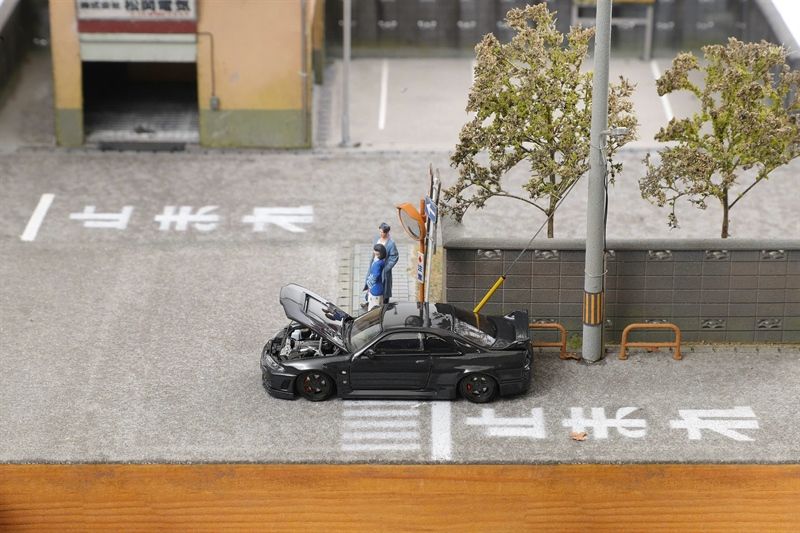 Mô hình xe Nissan GT R33 Full carbon tỉ lệ 1:64 Focal Horizon FH64045