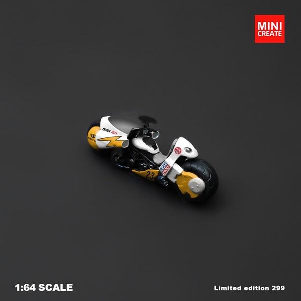 Mô hình xe và nhân vật figure Akira locomotive set with lightning tỉ lệ 1:64 MINI Create MC001