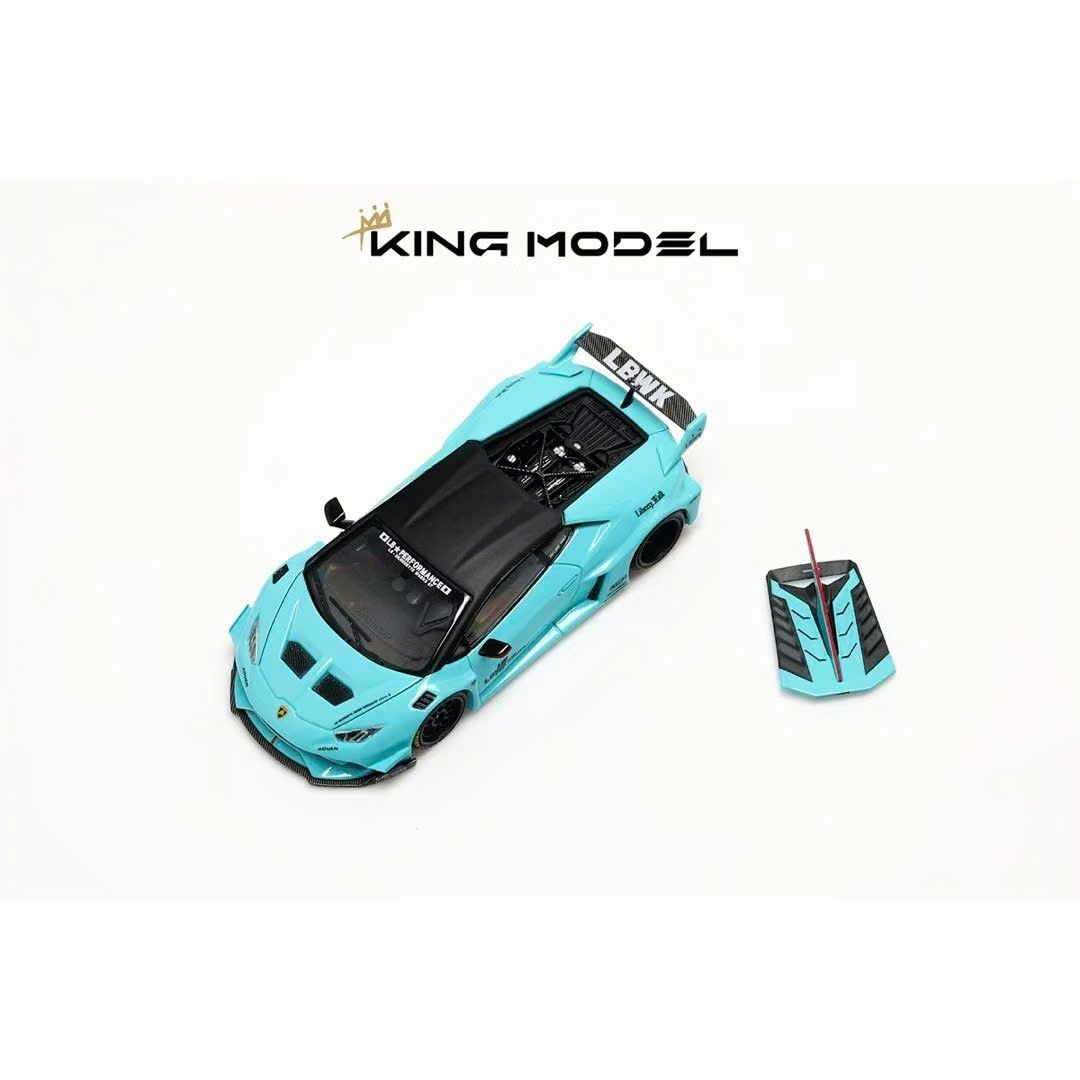 Mô hình xe Lamborghini Huracan GT EVO Liberty Walk LBWK mở được nắp máy tỉ lệ 1:64 King model OT64158