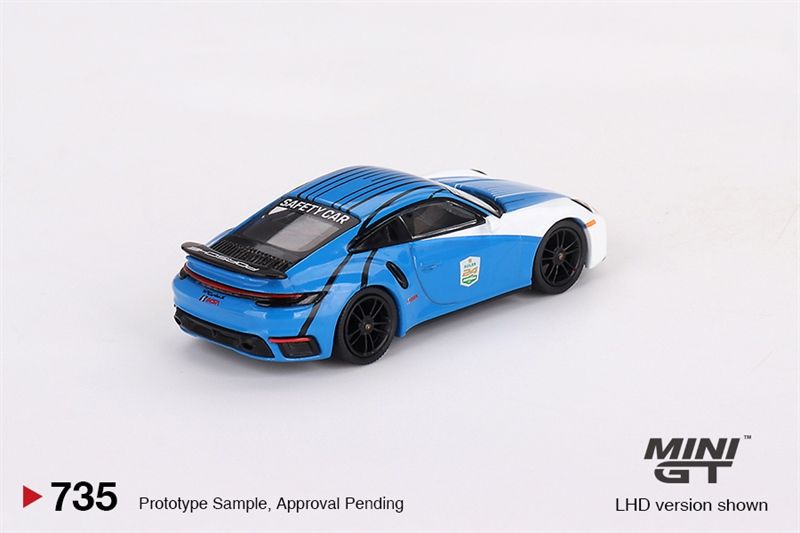 Mô hình xe Porsche 911 Turbo S Safety Car 2023 IMSA Daytona 24 Hrs tỉ lệ 1:64 MiniGT MGT00735