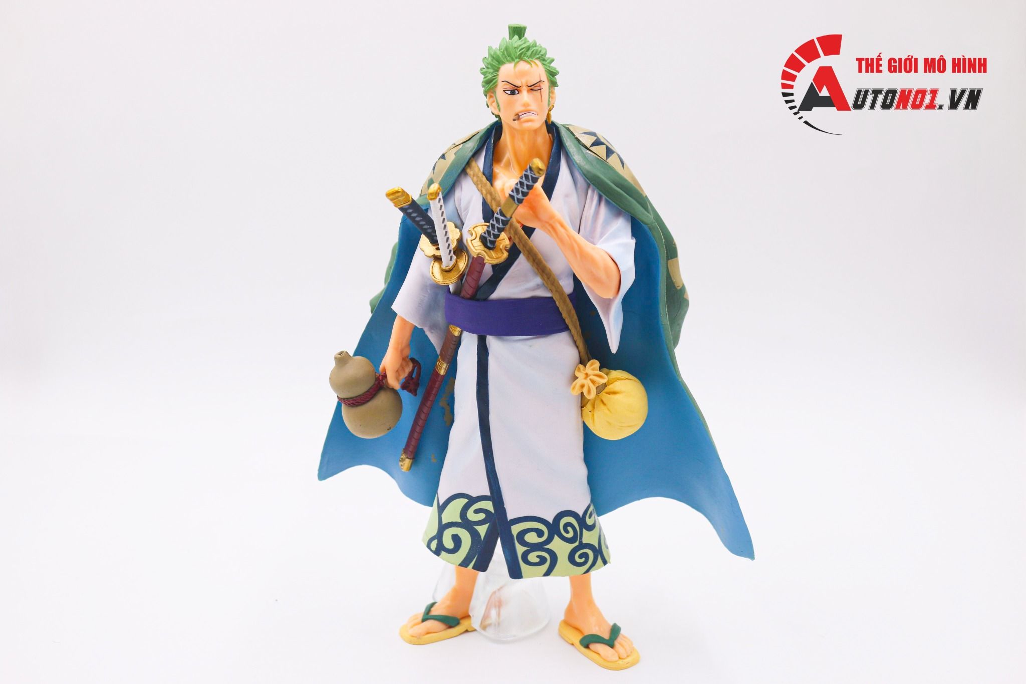 Mô hình nhân vật Onepiece Wano Zoro mặc kimono 27cm FG206