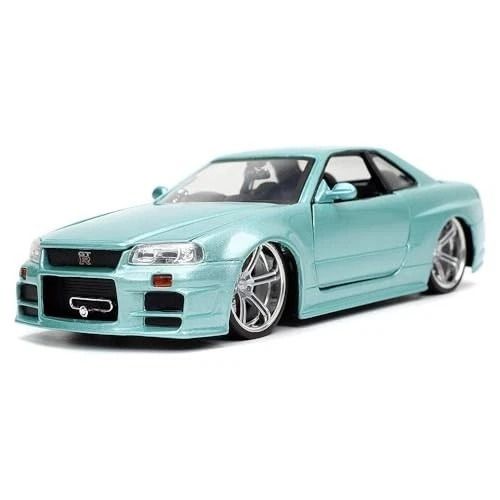 Mô hình xe Fast & Furious Brian's Nissan Skyline GT-R (R34) tỉ lệ 1:24 Jada Toys 54030