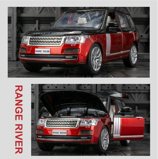 Mô hình xe Range Rover Land Rover mở được 2 cửa, nắp capo và cốp 1:24 CCA Coolchicauto OT008