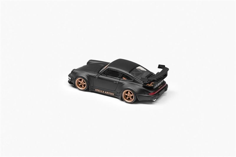 Mô hình xe Porsche Rauh Welt 964 RWB Matt black wide body limited edition 500pcs tỉ lệ 1:64 Decode BSC OT64252
