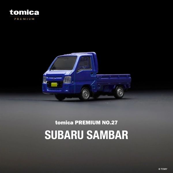 Mô hình xe tải nhỏ chở hàng Subaru Sambar 25 No.27 tỉ lệ 1:64 Tomica Premium 948469