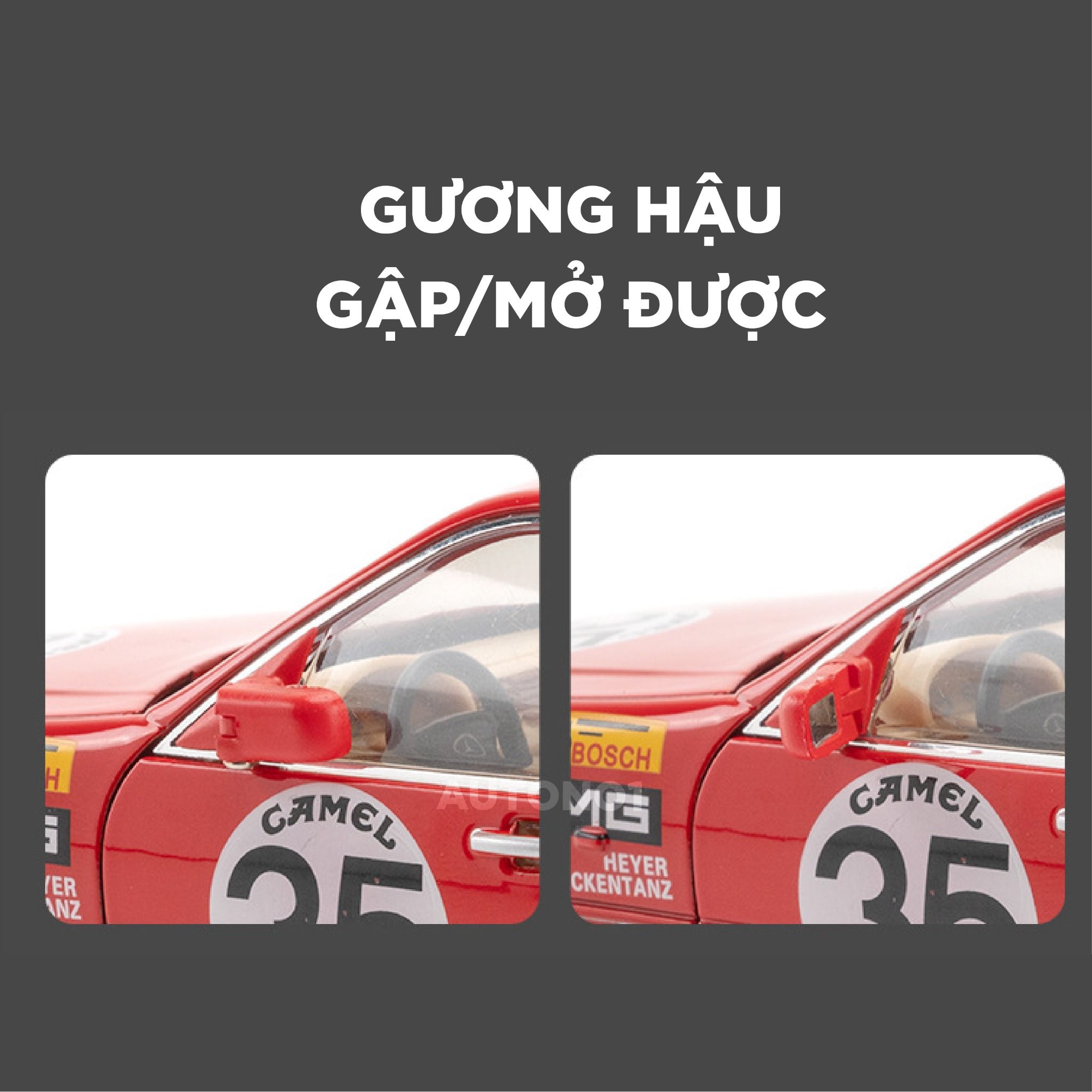 Mô hình xe Mercedes-Benz W140 - 300SEL JDM AMG No box full open - full kính - có âm thanh - đèn tỉ lệ 1:24 Jinlifang OT24015