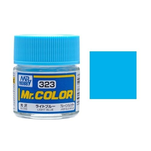 Lacquer C323 Light Blue Gloss sơn mô hình màu xanh nhạt 10ml Mr.Hobby C323